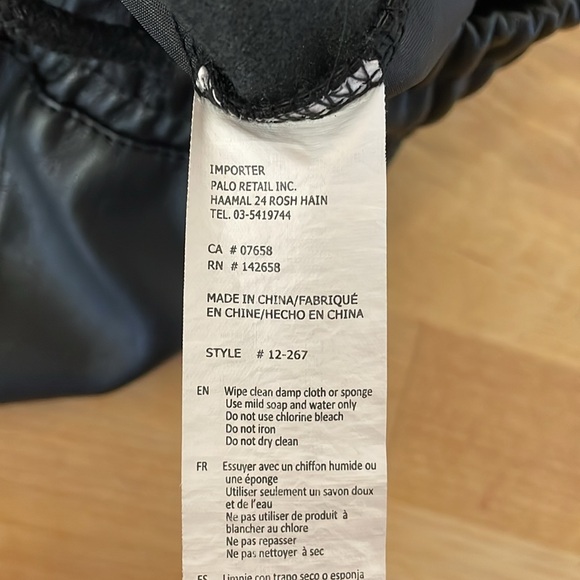 Streetwear Society black faux leather joggers women’s size XL - Picture 11 of 16